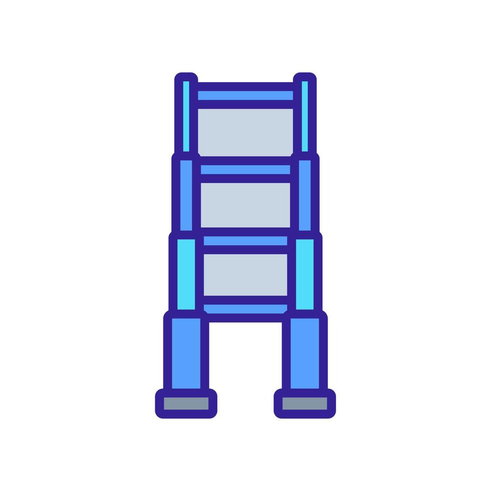 fixé par des supports illustration vectorielle d'icône d'échelle sûre vecteur