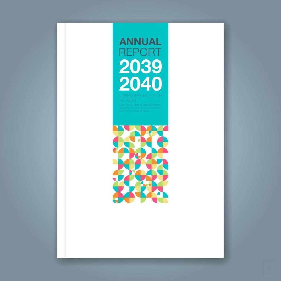 fond de conception de formes géométriques minimales pour l'affiche de dépliant de brochure de couverture de livre de rapport annuel d'entreprise vecteur