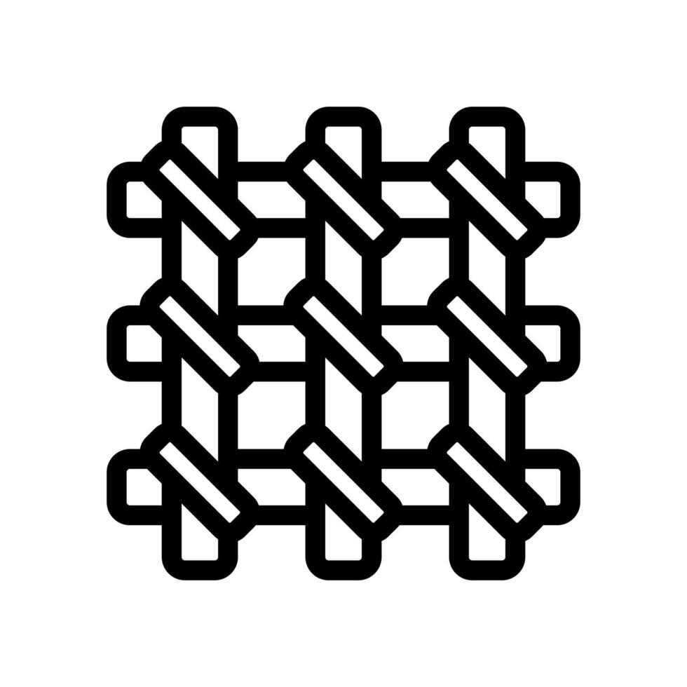 grille dans le vecteur d'icône de prison. illustration de symbole de contour isolé