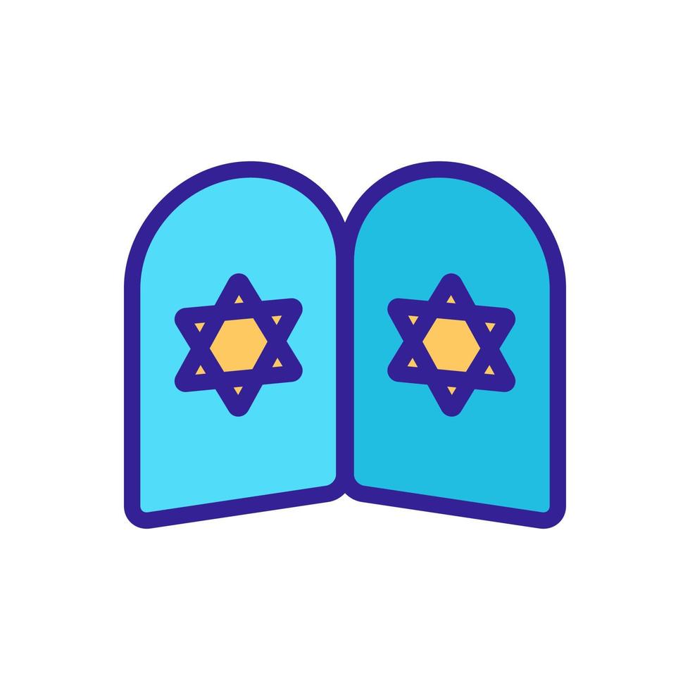 vecteur d'icône d'Israël. illustration de symbole de contour isolé