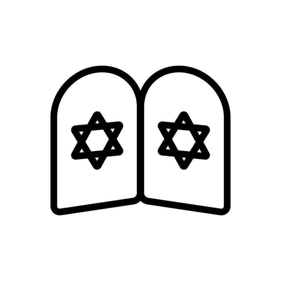 vecteur d'icône d'Israël. illustration de symbole de contour isolé