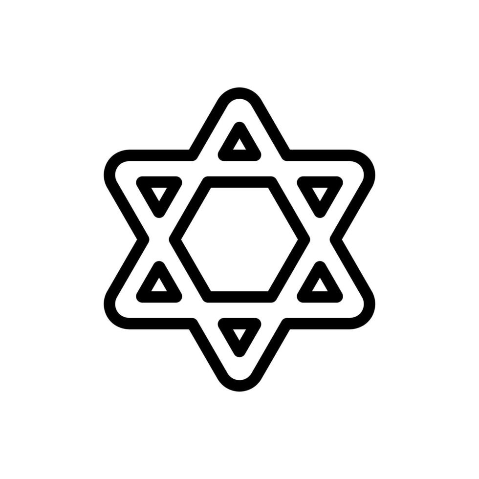 vecteur d'icône d'Israël. illustration de symbole de contour isolé