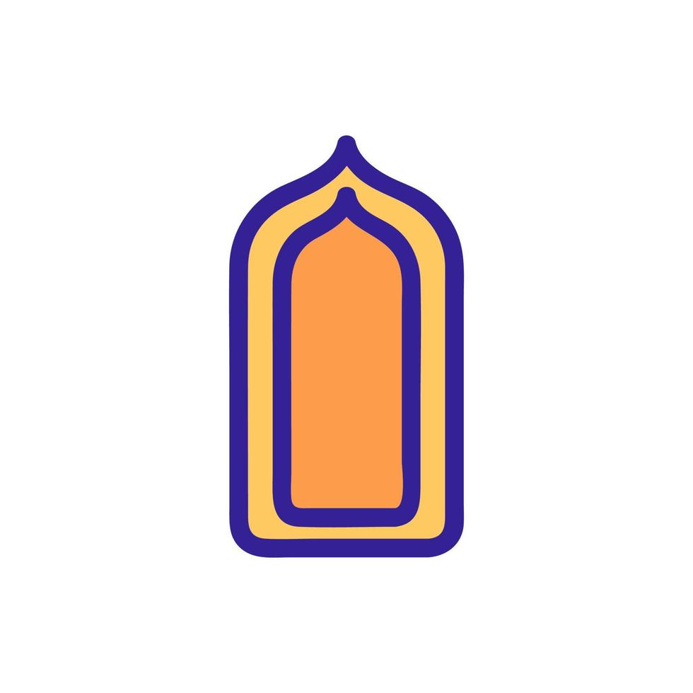 vecteur d'icône de l'islam. illustration de symbole de contour isolé