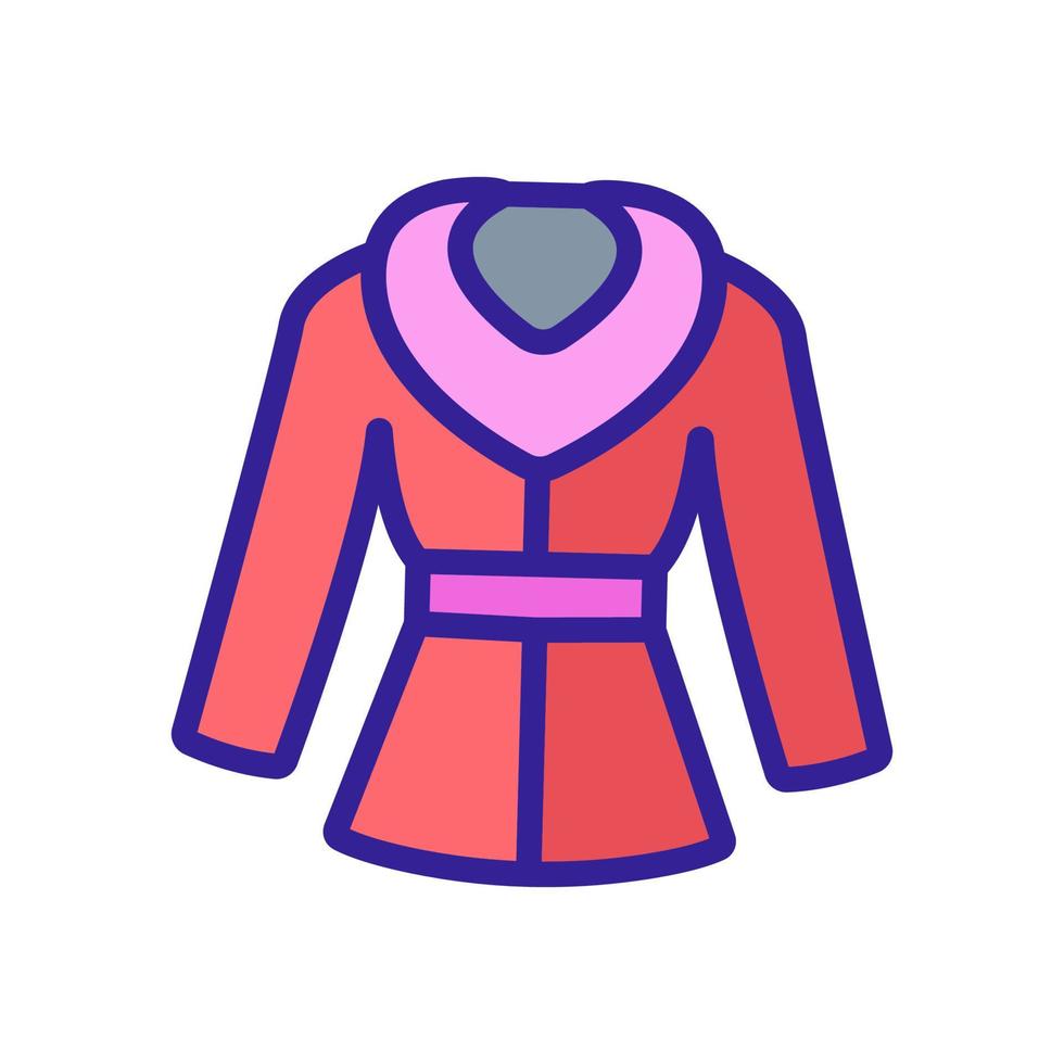 vecteur d'icône de veste chaude. illustration de symbole de contour isolé