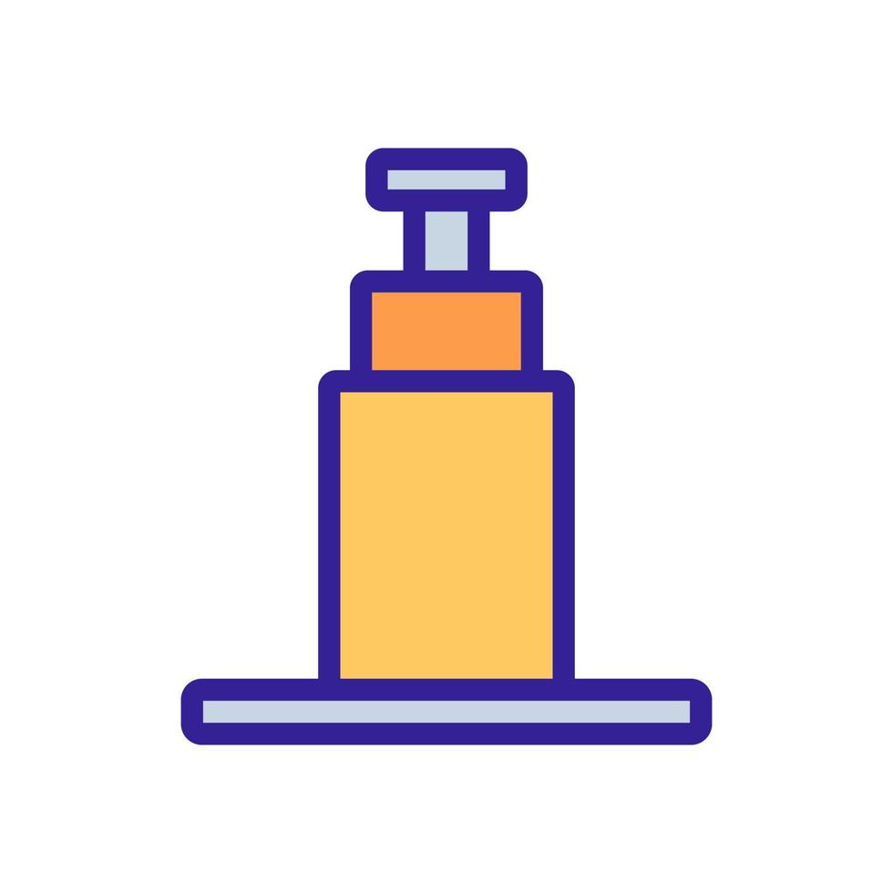 vecteur d'icône de vérin hydraulique. illustration de symbole de contour isolé