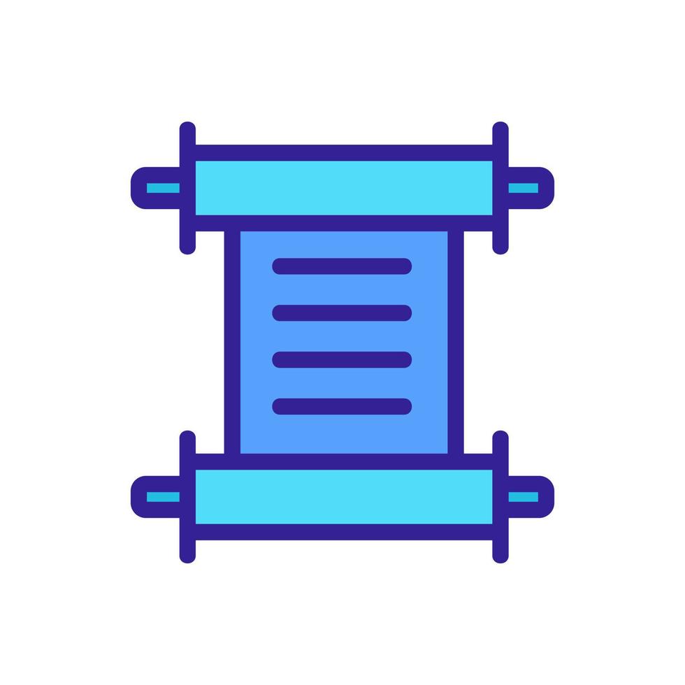 vecteur d'icône de défilement. illustration de symbole de contour isolé