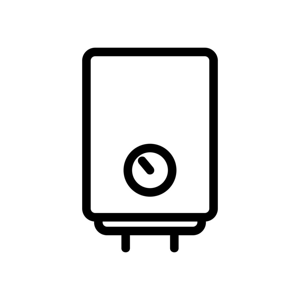 vecteur d'icône de chauffe-eau. illustration de symbole de contour isolé