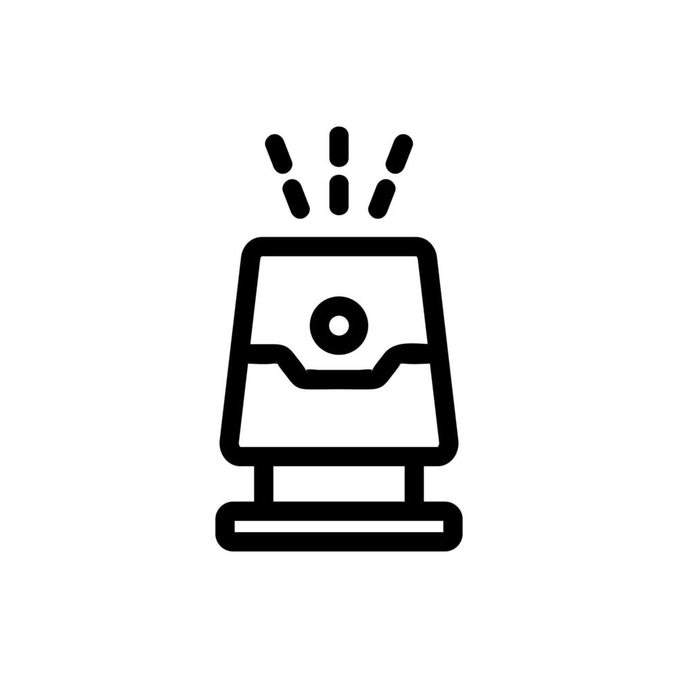 vecteur d'icône d'hydratant d'air. illustration de symbole de contour isolé