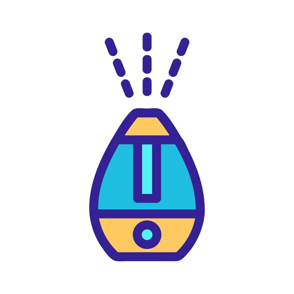 vecteur d'icône d'hydratant d'air. illustration de symbole de contour isolé