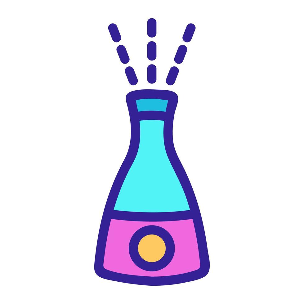 vecteur d'icône d'hydratant d'air. illustration de symbole de contour isolé