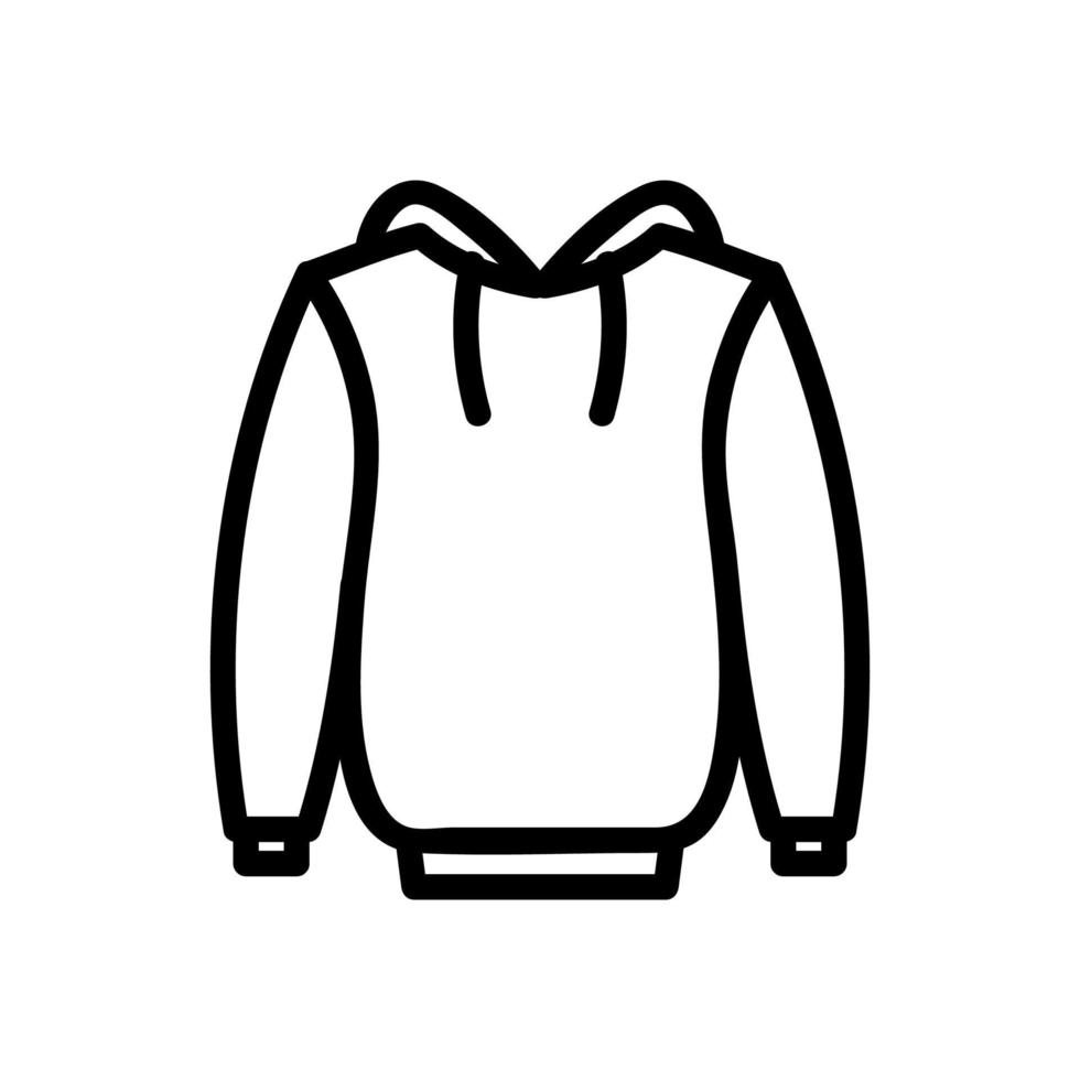 vecteur d'icône de sweat à capuche chaud. illustration de symbole de contour isolé