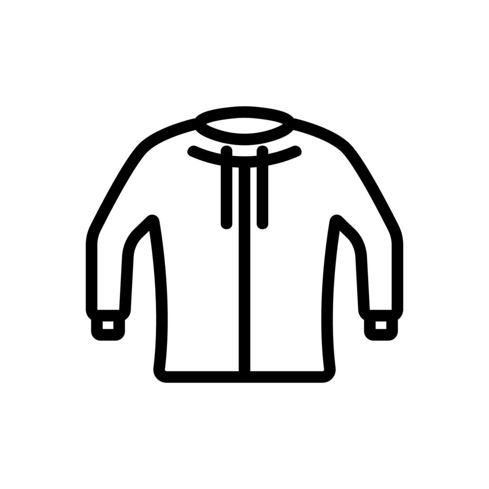 vecteur d'icône de sweat à capuche. illustration de symbole de contour isolé