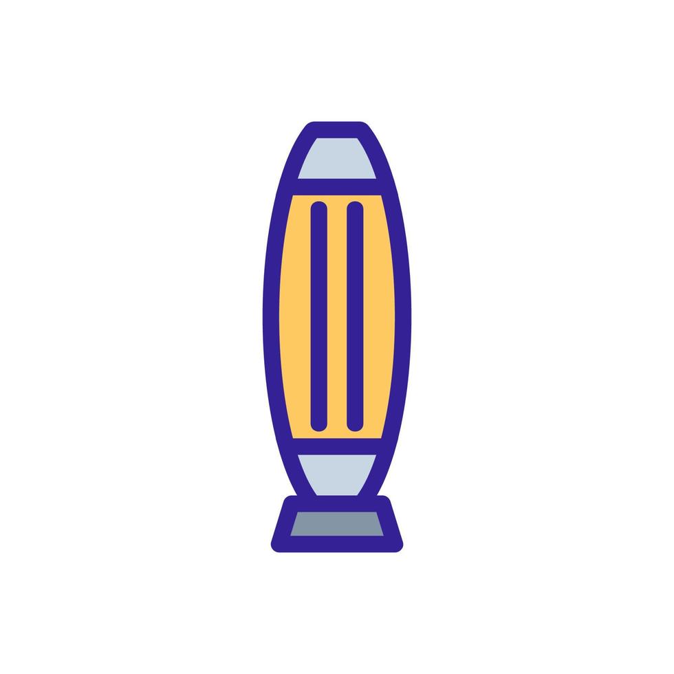 vecteur d'icône de chauffage de maison. illustration de symbole de contour isolé