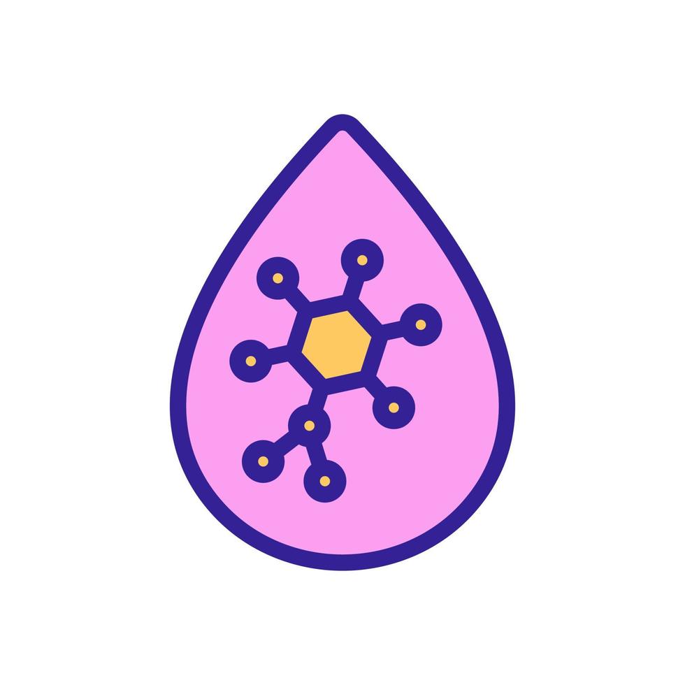 vecteur d'icône de sang d'hôpital. illustration de symbole de contour isolé