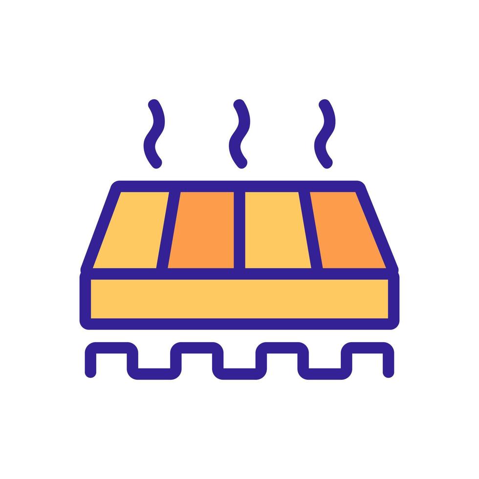 illustration vectorielle de l'icône de l'outil de sol chaud domestique vecteur