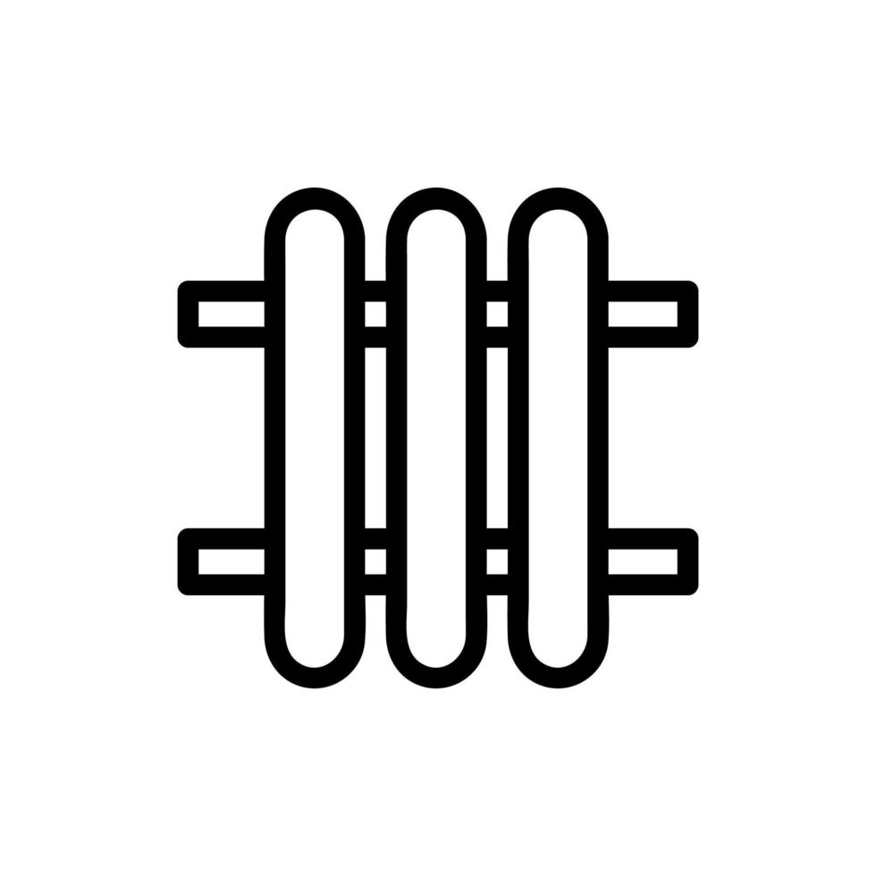 vecteur d'icône de radiateur. illustration de symbole de contour isolé