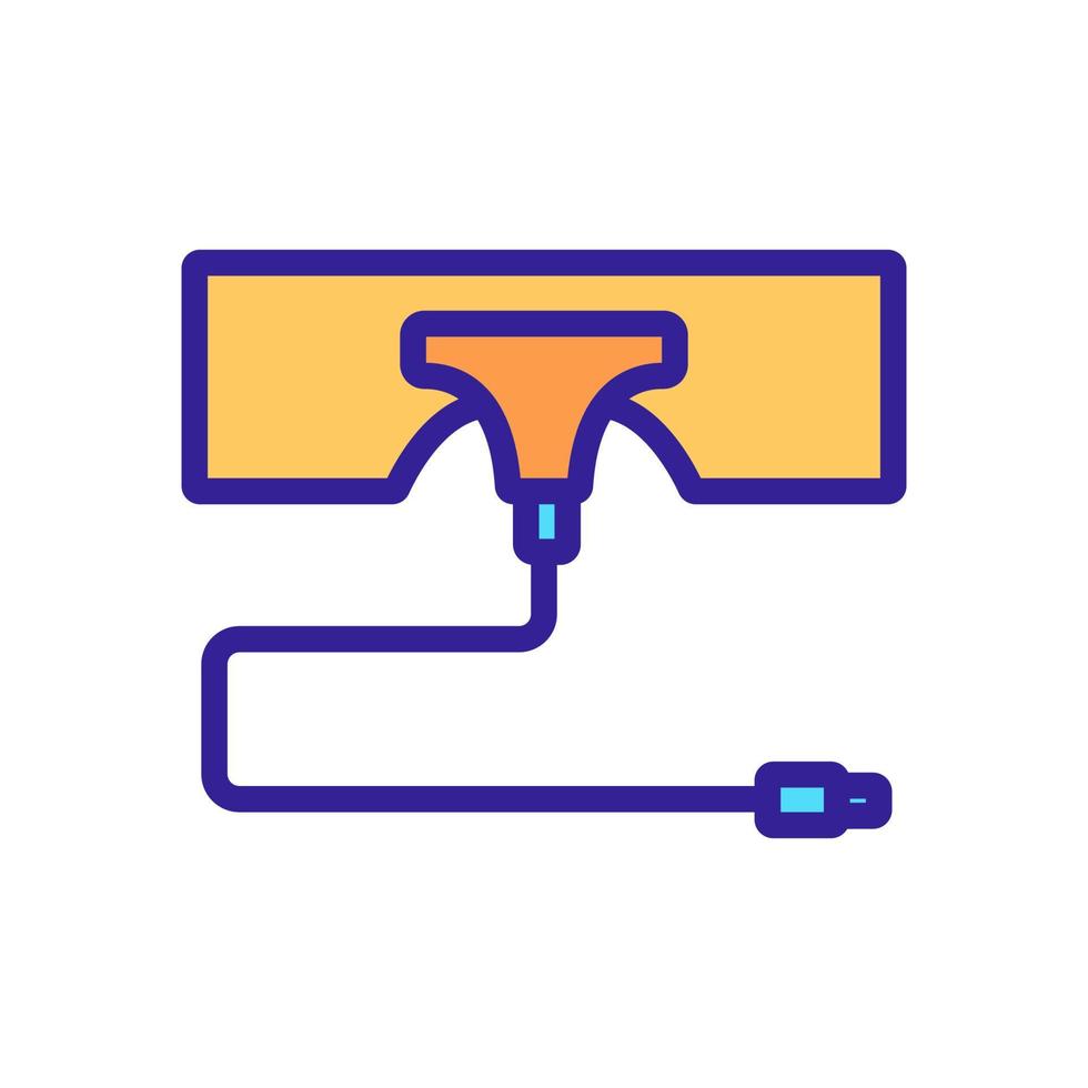 récepteur connecté à l'illustration vectorielle de l'icône tv vecteur