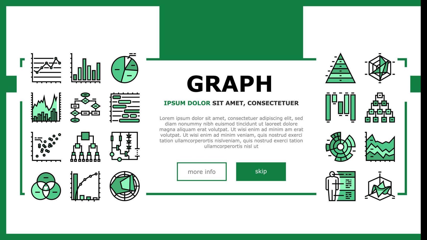 graphique pour analyser et rechercher le vecteur d'en-tête d'atterrissage