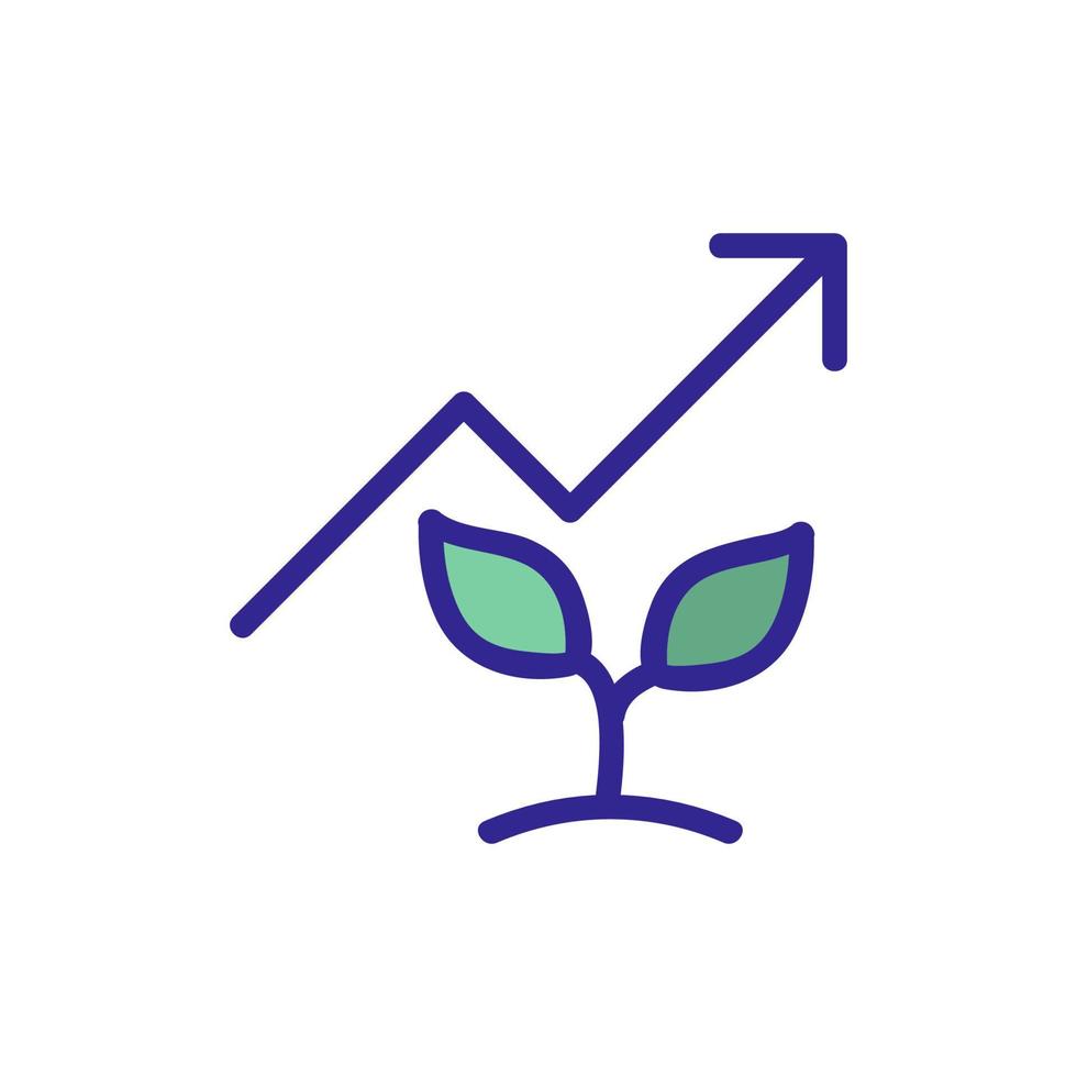 les plantes programment l'illustration du contour vectoriel de l'icône