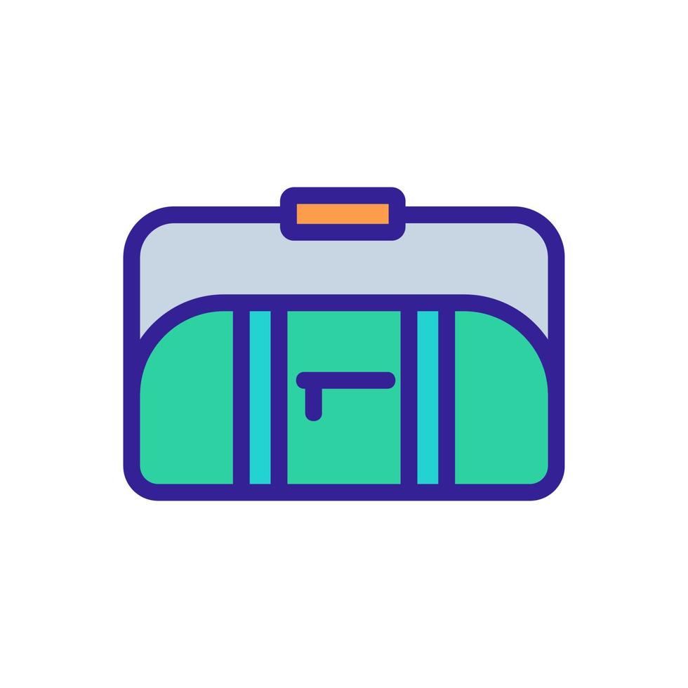 sac de sport avec longue poignée sur l'illustration vectorielle de l'icône de l'épaule vecteur