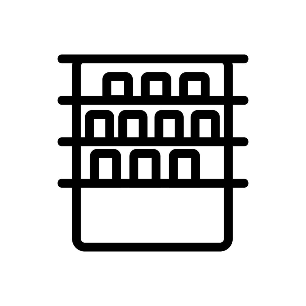 vecteur d'icône de magasin de magasin. illustration de symbole de contour isolé