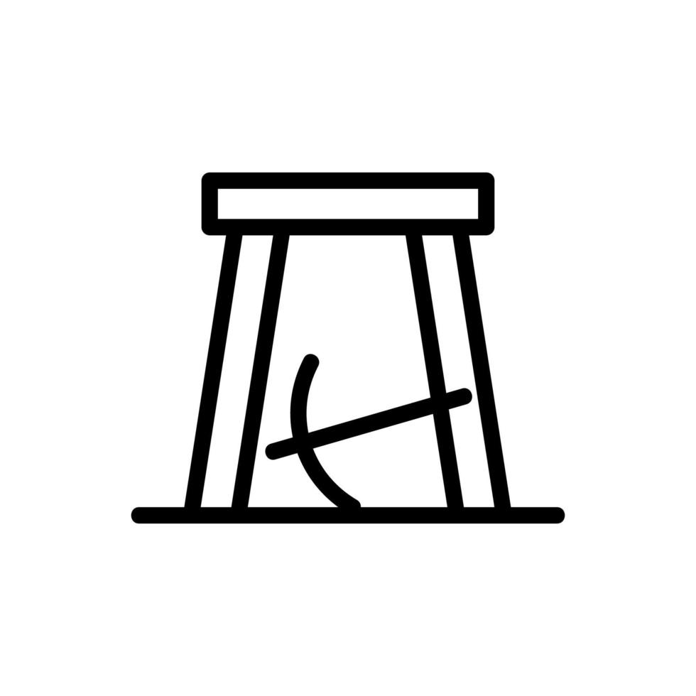 vecteur d'icône d'extraction d'or. illustration de symbole de contour isolé