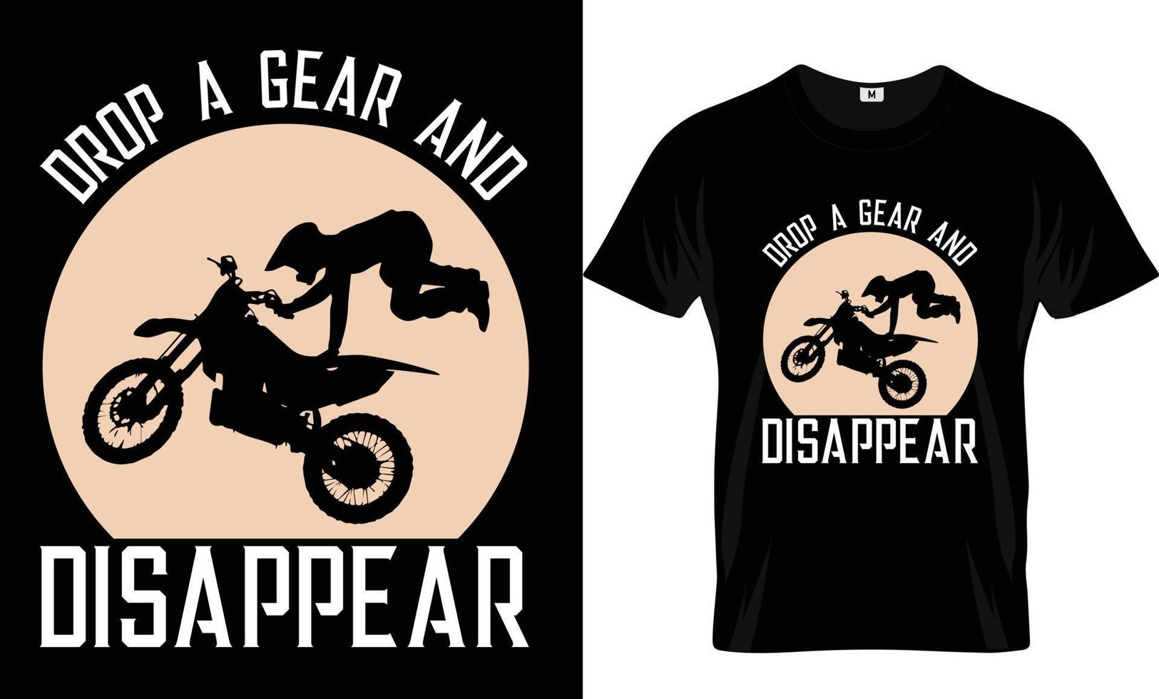 conception de t-shirt de moto vecteur