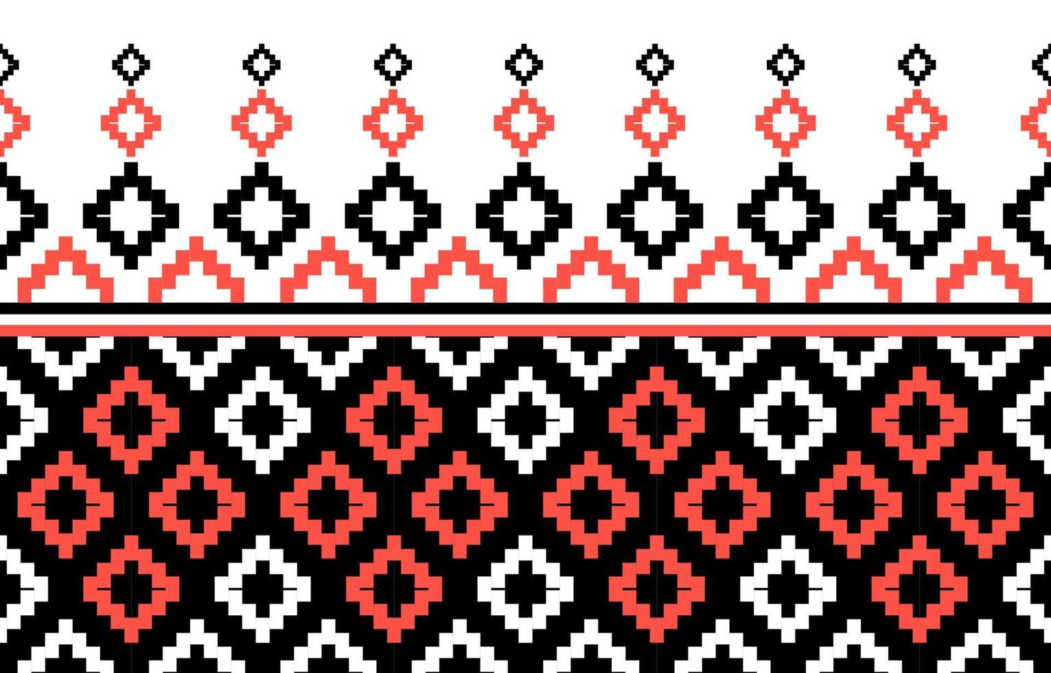 motif géométrique sans couture ethnique. style tribal traditionnel. conception pour le fond, l'illustration, la texture, le tissu, le papier peint, les vêtements, le tapis, le sarong, le batik, la broderie vecteur