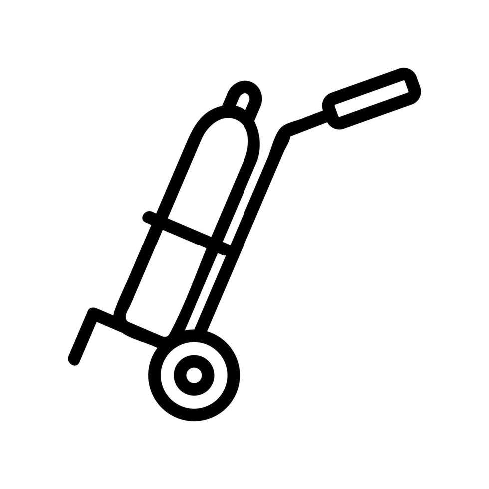 vecteur d'icône de faisceau de gaz. illustration de symbole de contour isolé