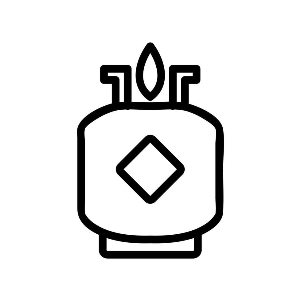 vecteur d'icône de faisceau de gaz. illustration de symbole de contour isolé