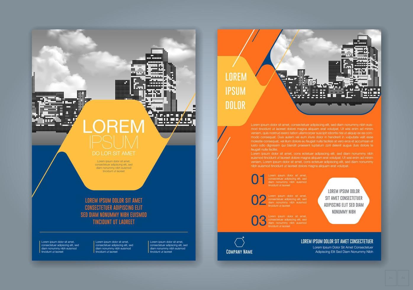 fond de conception de formes géométriques minimales pour l'affiche de dépliant de brochure de couverture de livre de rapport annuel d'entreprise vecteur