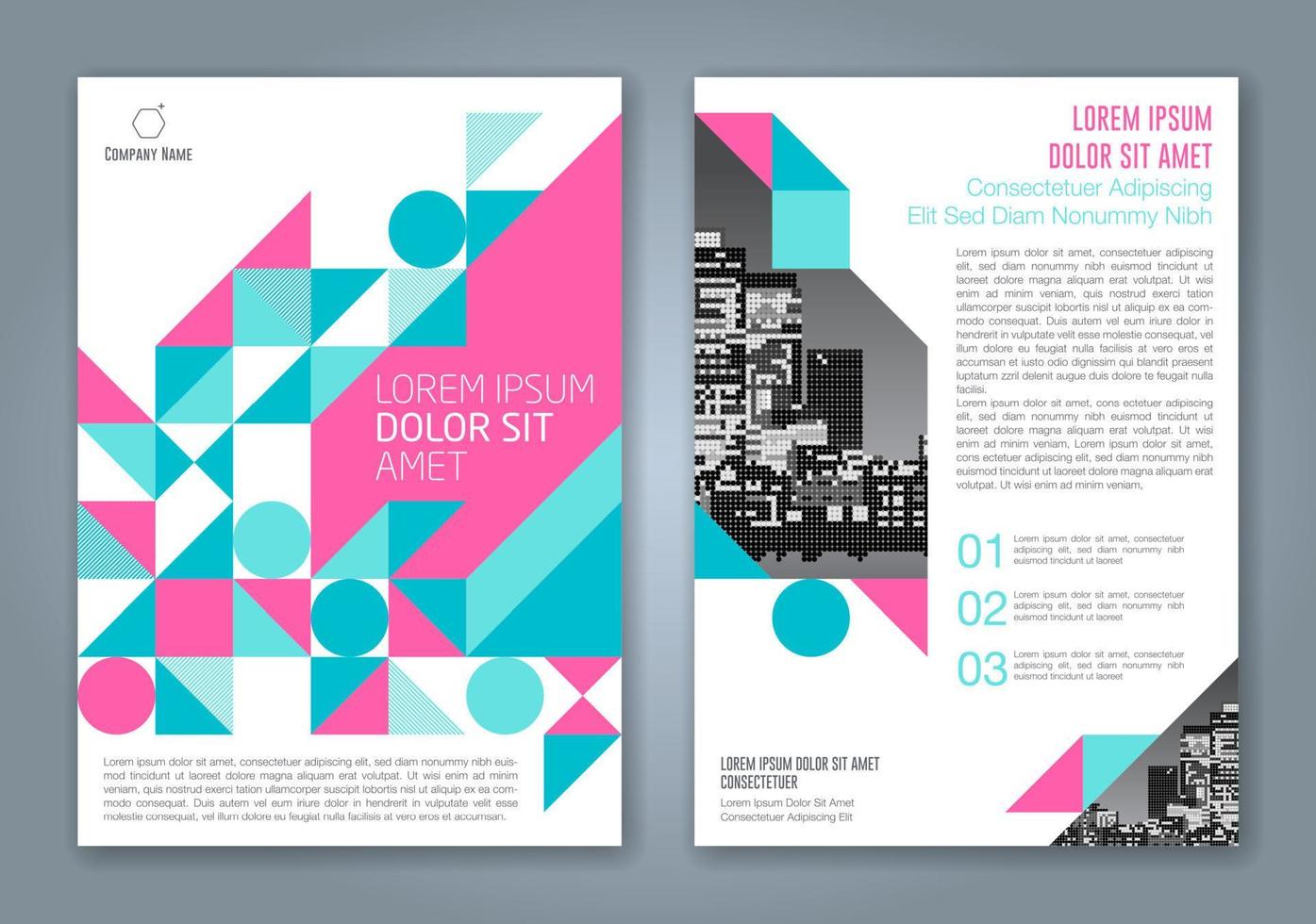 fond géométrique minimal abstrait pour l'affiche de dépliant de brochure de couverture de livre de rapport annuel d'entreprise vecteur