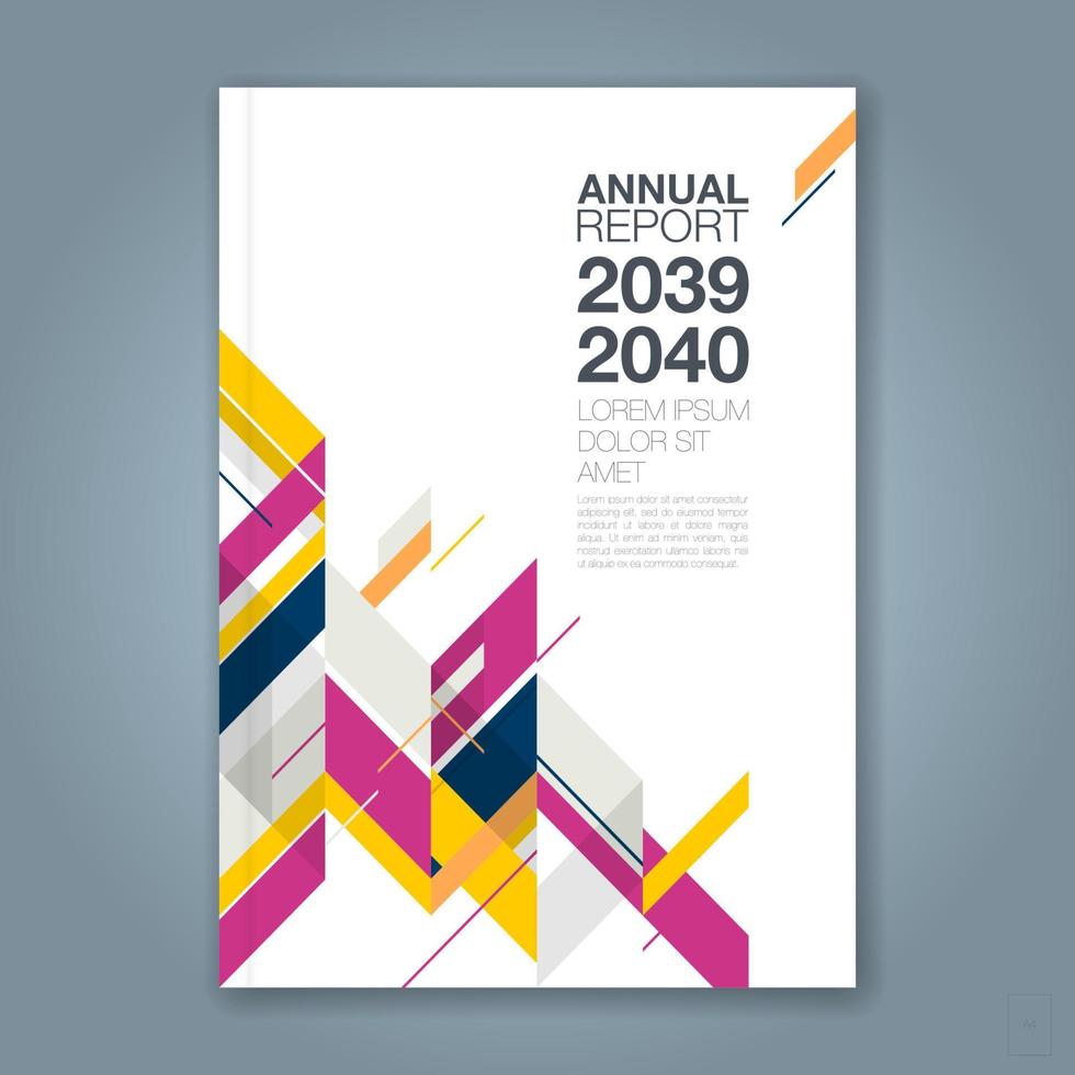 fond de conception de formes géométriques minimales pour l'affiche de dépliant de brochure de couverture de livre de rapport annuel d'entreprise vecteur