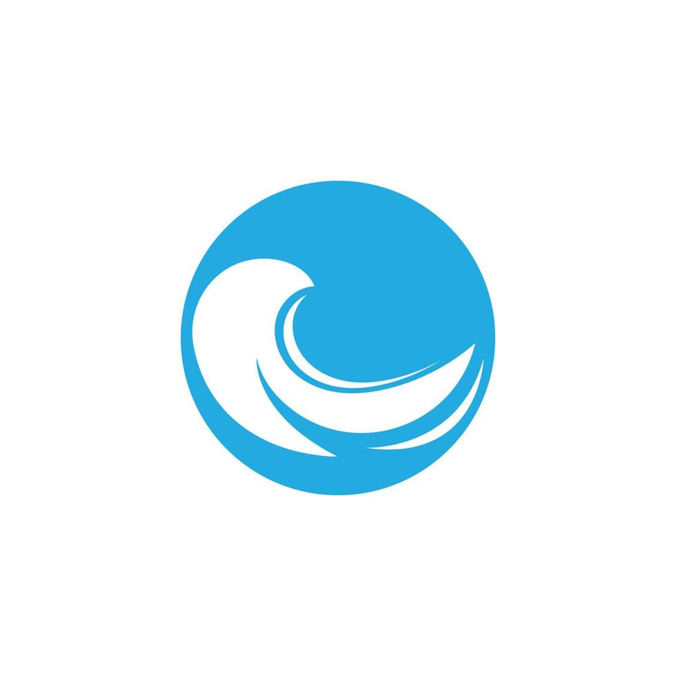 logo d'onde d'eau et logo d'onde de mer ou vagues d'eau de plage, avec concept de design vectoriel. vecteur