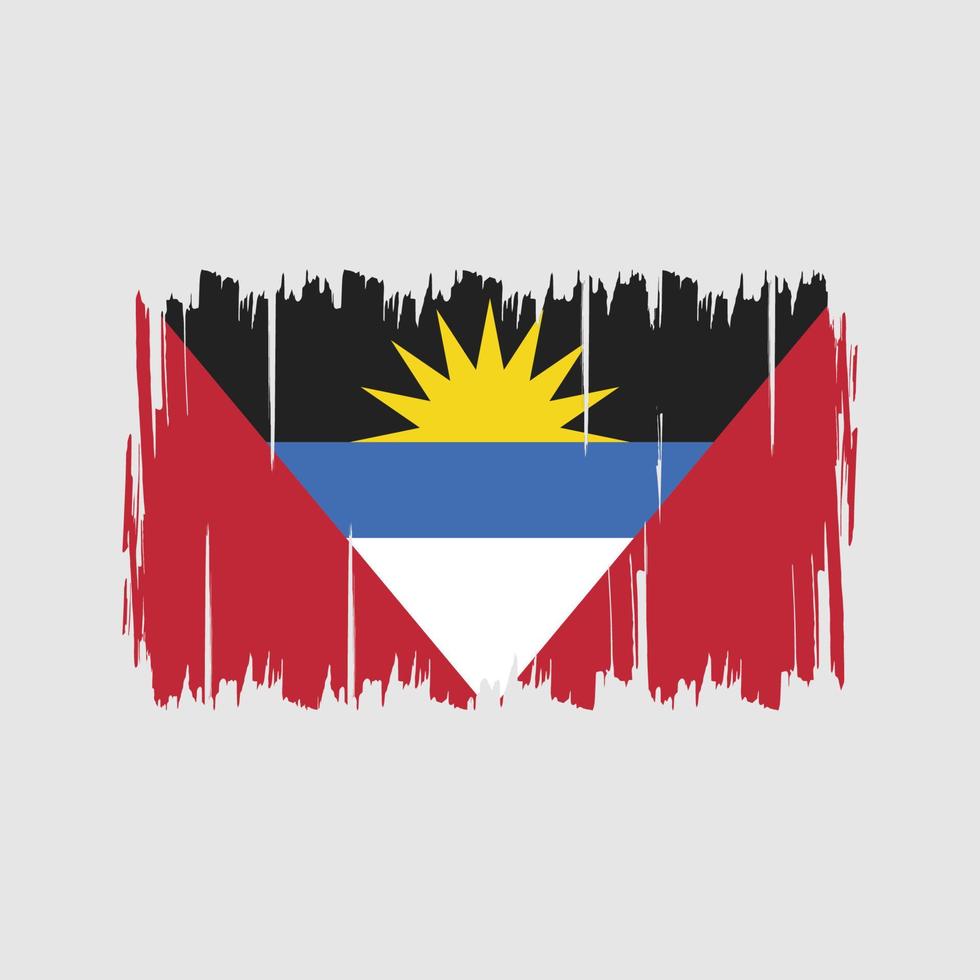 vecteur de drapeau antigua et barbuda. drapeau national