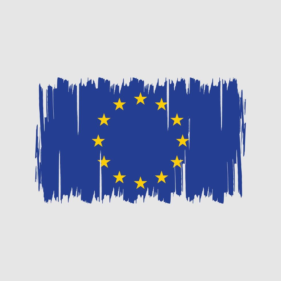 vecteur de drapeau européen. drapeau national