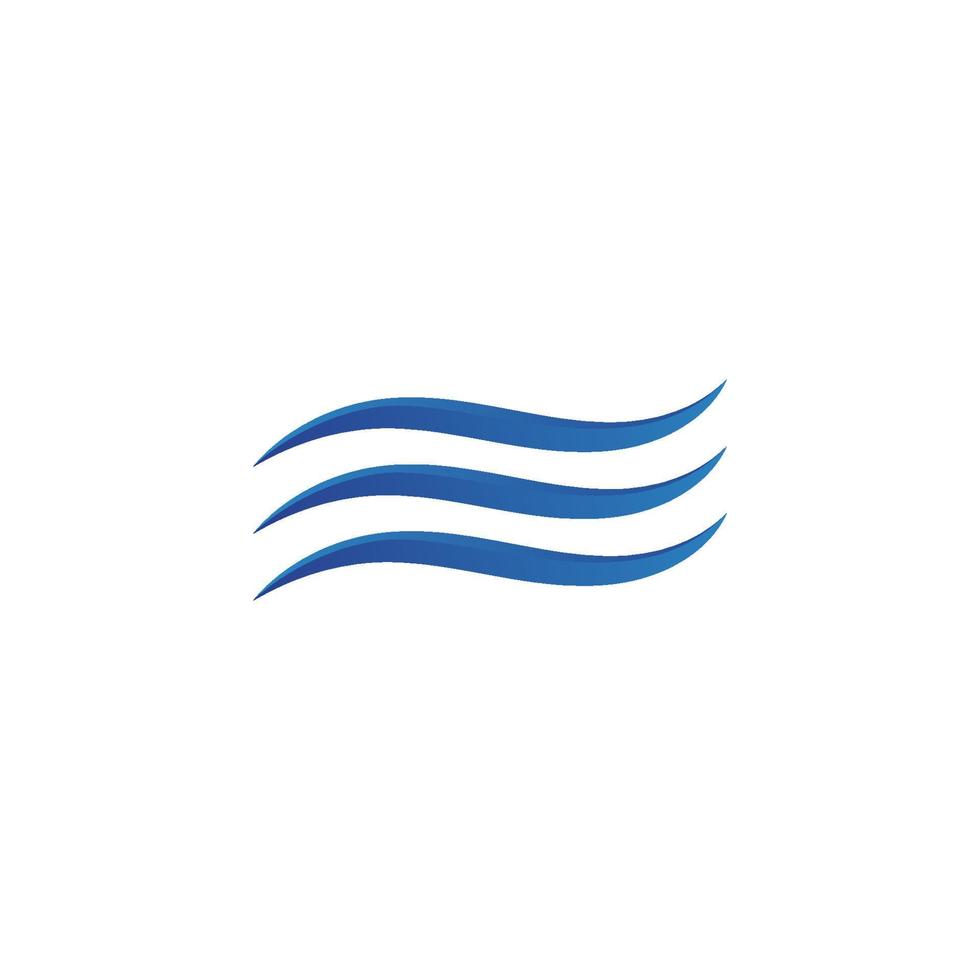 logo d'onde d'eau et logo d'onde de mer ou vagues d'eau de plage, avec concept de design vectoriel. vecteur