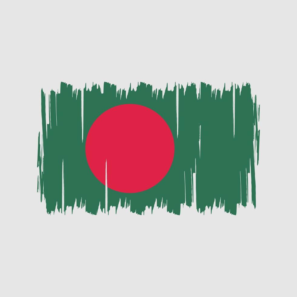 vecteur de drapeau du Bangladesh. drapeau national