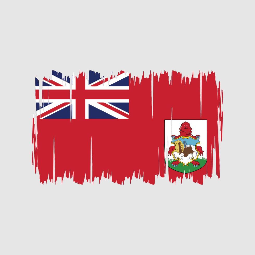 vecteur de drapeau des bermudes. drapeau national
