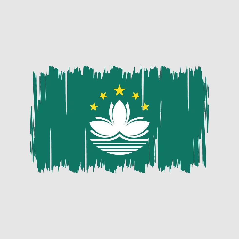 vecteur de drapeau de macao. drapeau national