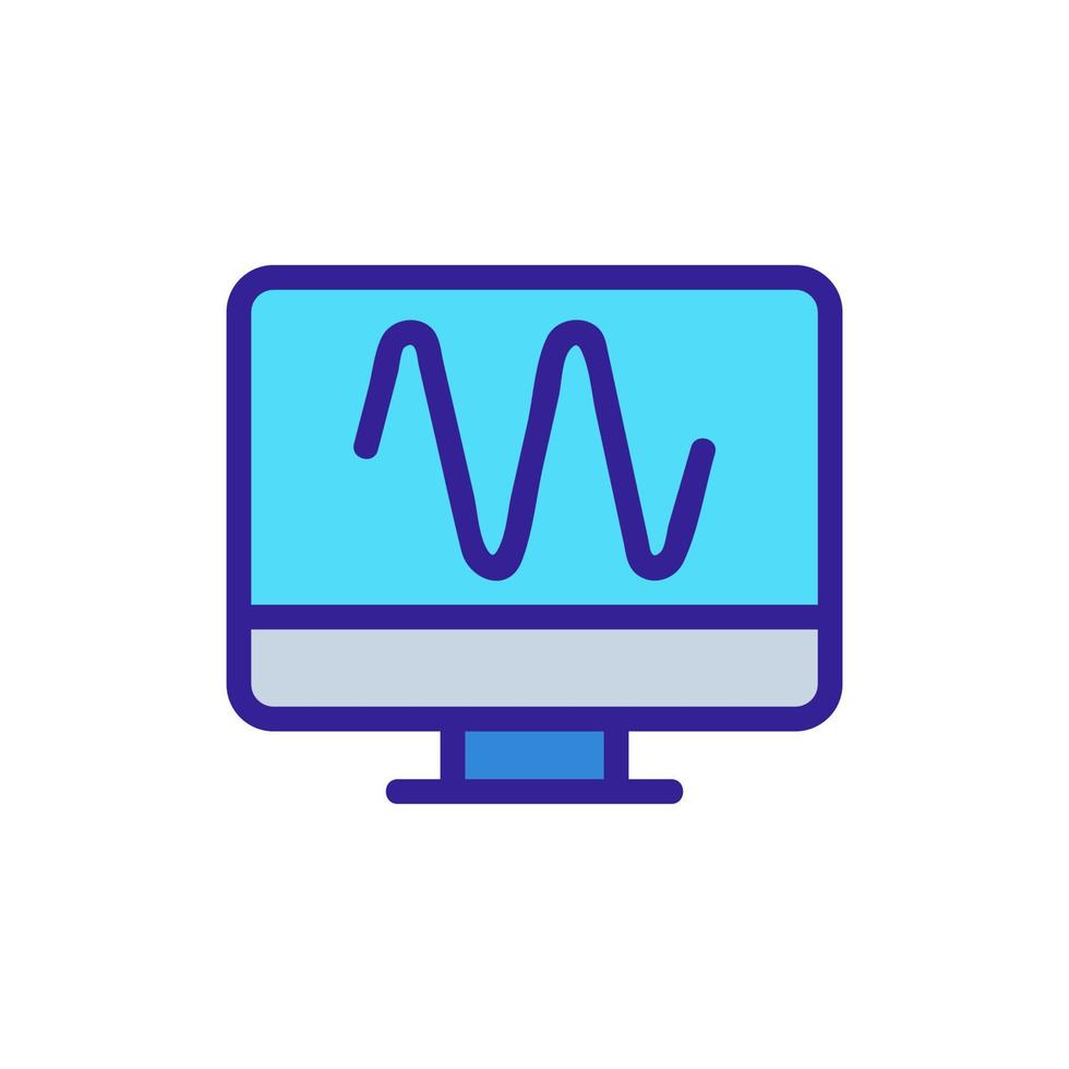 vecteur d'icône d'acoustique sonore. illustration de symbole de contour isolé