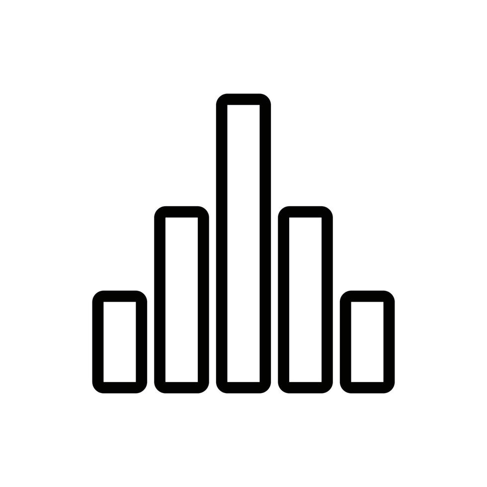 vecteur d'icône d'acoustique sonore. illustration de symbole de contour isolé