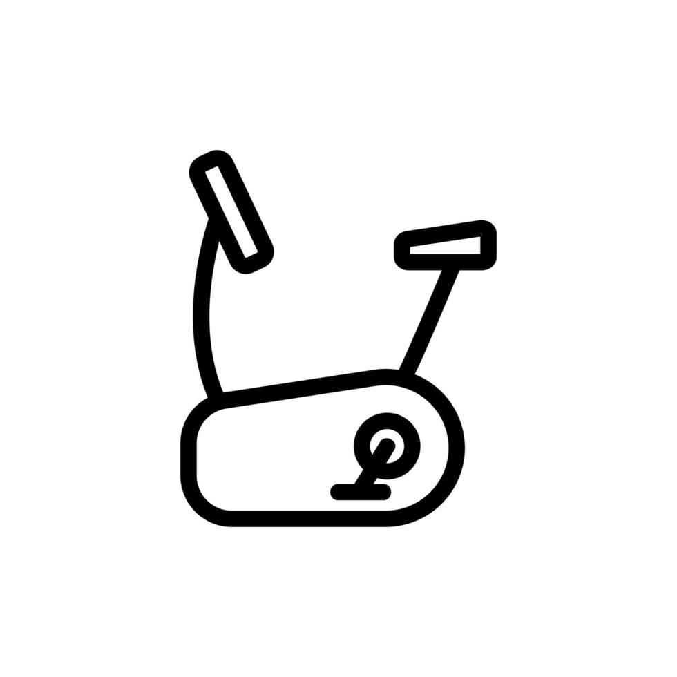 illustration vectorielle de l'icône de l'équipement de gym du vélo d'exercice vecteur