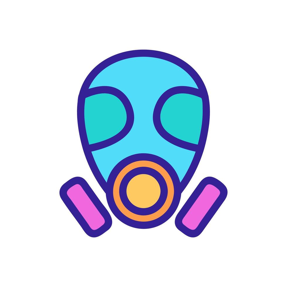 le masque mask est un vecteur icône. illustration de symbole de contour isolé