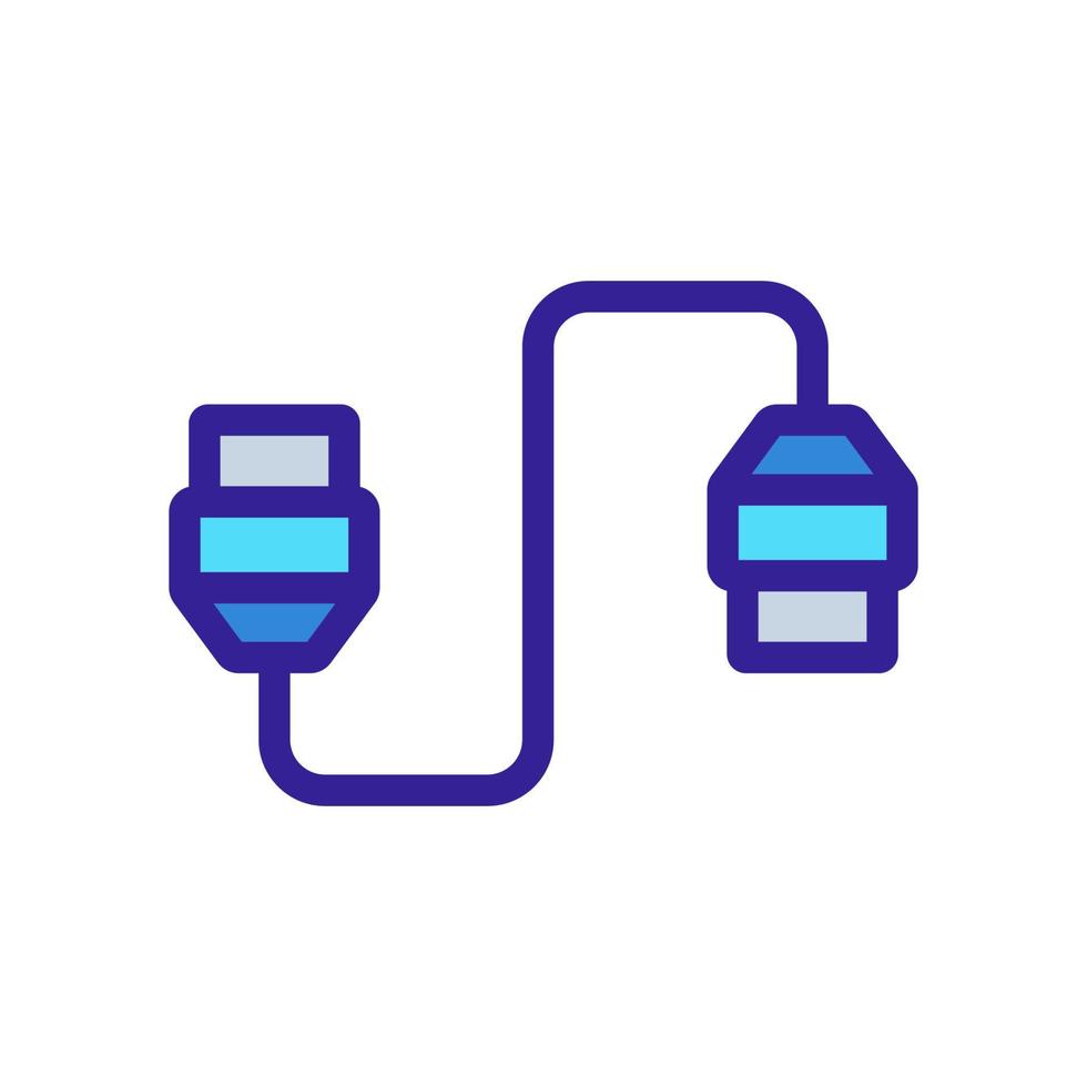 vecteur d'icône internet par câble. illustration de symbole de contour isolé