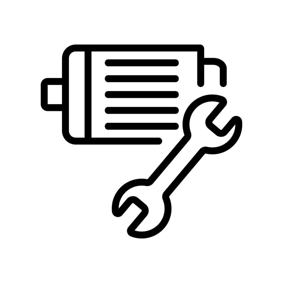 illustration vectorielle de l'icône du moteur électrique vecteur