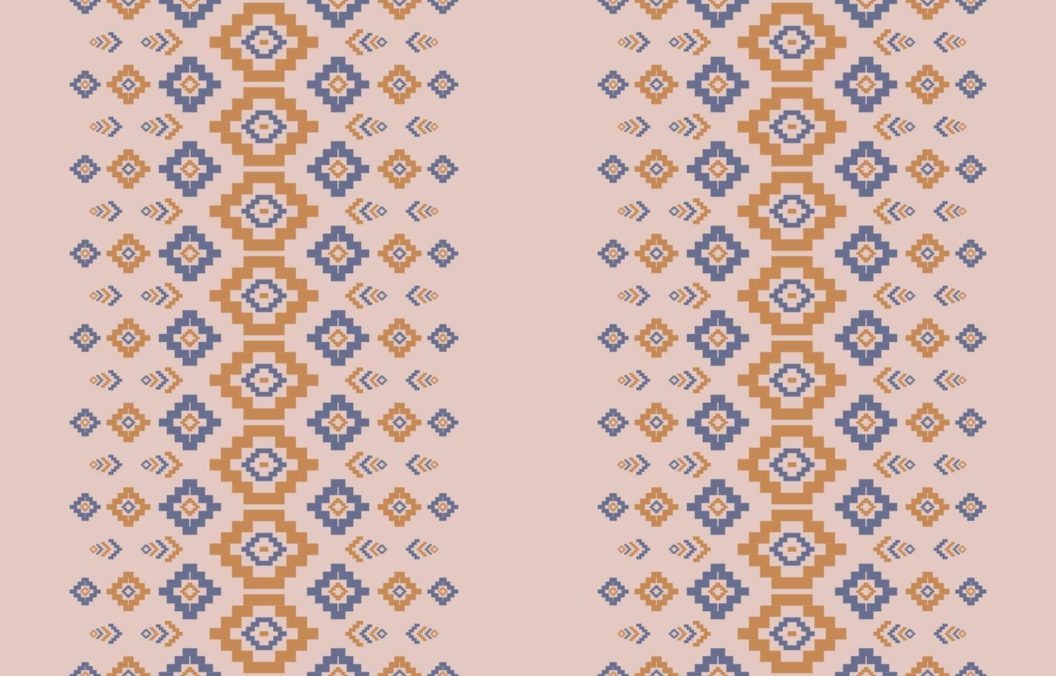 motif géométrique sans couture ethnique. style tribal traditionnel. conception pour le fond, l'illustration, la texture, le tissu, le papier peint, les vêtements, le tapis, le sarong, le batik, la broderie vecteur