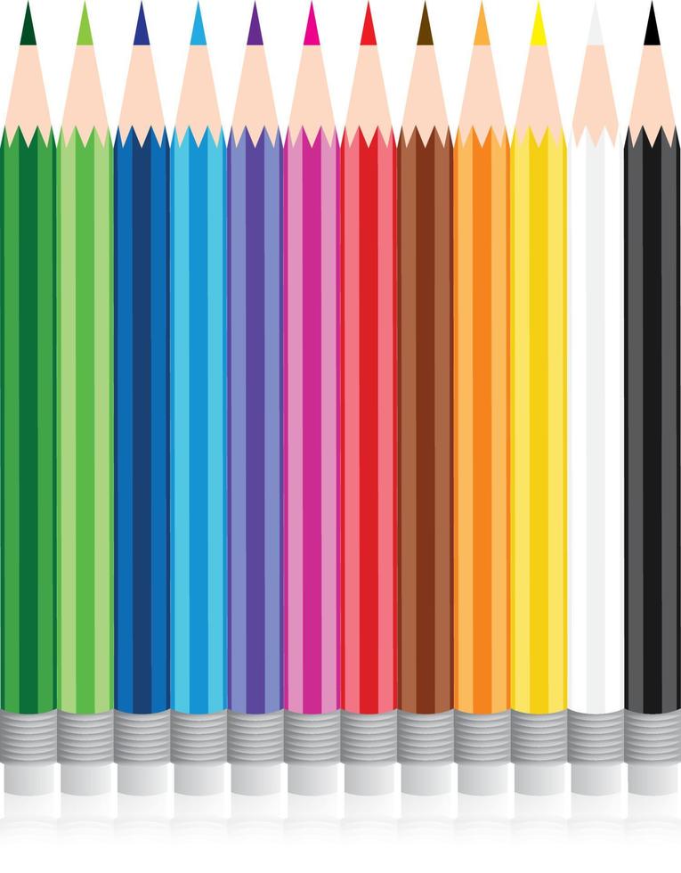 définir la couleur du crayon vecteur