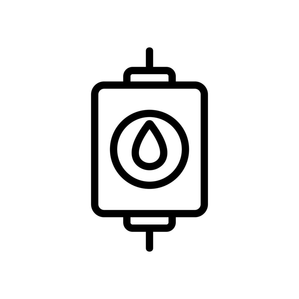 illustration de contour vectoriel icône contenant de sang