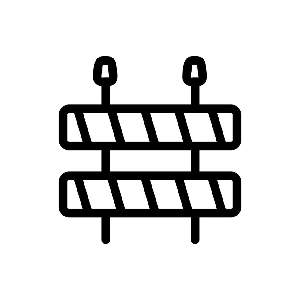 vecteur d'icône de travaux routiers. illustration de symbole de contour isolé